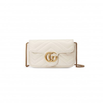 GUCCI GG MARMONT MATELASSÉ LEATHER SUPER MINI BAG  476433