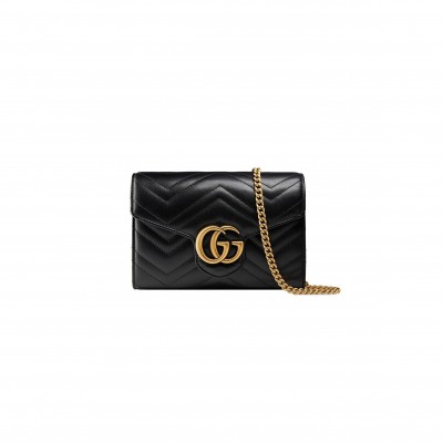 GUCCI GG MARMONT MATELASSÉ MINI BAG  474575