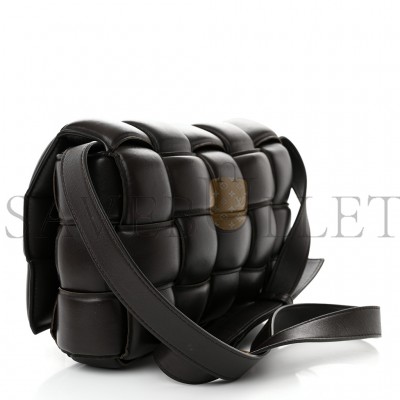 BOTTEGA VENETA NAPPA MAXI INTRECCIO PADDED CASSETTE CROSSBODY BAG FONDANT 