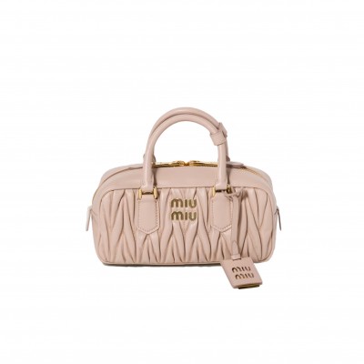 MIU MIU ARCADIE MATELASSÉ NAPPA LEATHER BAG 5BB142