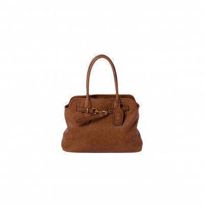 MIU MIU AVENTURE NAPPA LEATHER BAG 5BG291