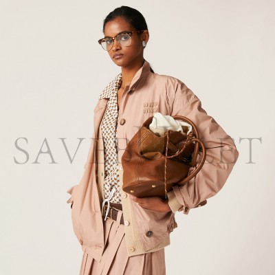 MIU MIU AVENTURE NAPPA LEATHER BAG 5BG291