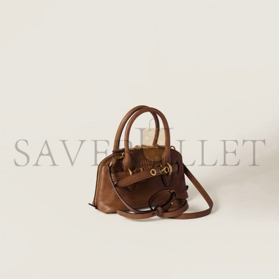 MIU MIU AVENTURE MINI NAPPA LEATHER BAG 5BP090