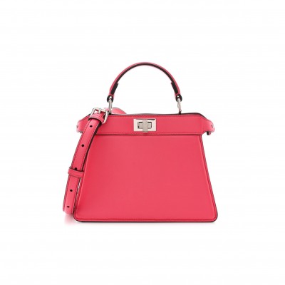 FENDI SHINY NAPPA PETITE PEEKABOO I SEE U SATCHEL LAMPONE