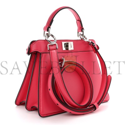FENDI SHINY NAPPA PETITE PEEKABOO I SEE U SATCHEL LAMPONE