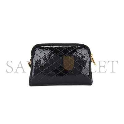 YSL GABY ZIPPED POUCH IN QUILTED PATENT LEATHER 733667AHG071000
