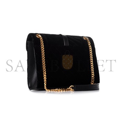 YSL ENVELOPE MEDIUM CHAIN BAG IN SUDE SHOULDER BAG 487206759478