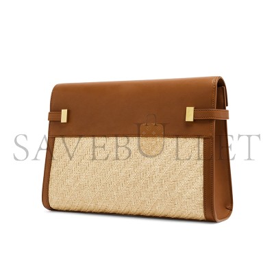 YSL MANHATTAN IN RAFFIA AND LEATHER 579271FAA7D9783