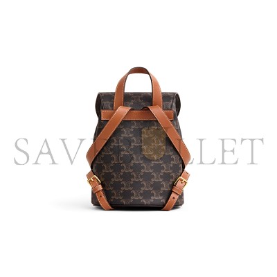 CELINE BACKPACK CELINE BONNIE IN TRIOMPHE CANVAS AND CALFSKIN 118702CAS.04LU