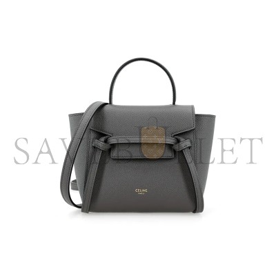CELINE PICO BELT TOTE IN GRAINED COWHIDE LEATHER 194263ZVA.10DC
