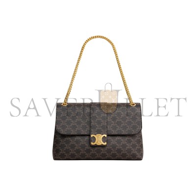 CELINE SMALL TEEN CELINE VICTOIRE BAG IN  LOGO PRINTED COWHIDE LEATHER 116592FRH.04LU