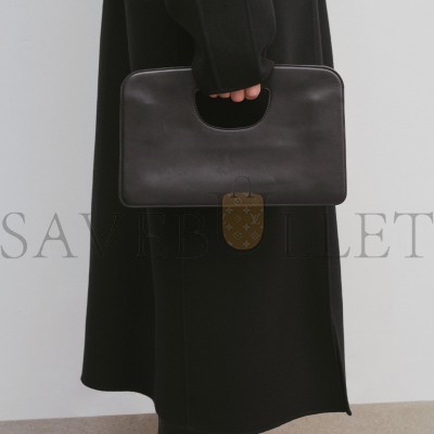 THE ROW EW AUSTIN BAG IN LEATHER BLACK W1589L72BLPL