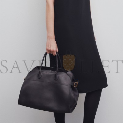 THE ROW SOFT MARGAUX 15 BAG IN LEATHER BLACK W1255L72BLSG