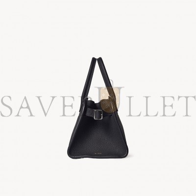 THE ROW SOFT MARGAUX 10 BAG IN LEATHER BLACK W1190L133BLPL