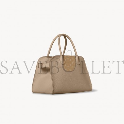 THE ROW SOFT MARGAUX 10 BAG IN LEATHER DARK TAUPE W1190L133DTPL
