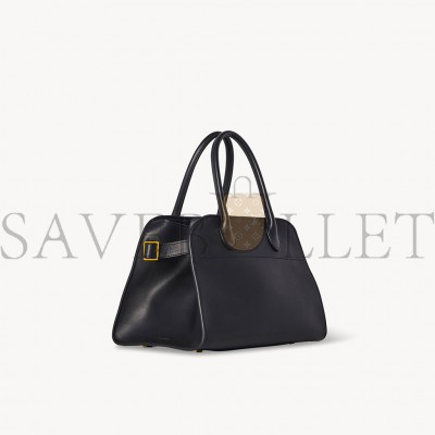 THE ROW SOFT MARGAUX 10 BAG IN LEATHER BLACK W1190L72BLSG
