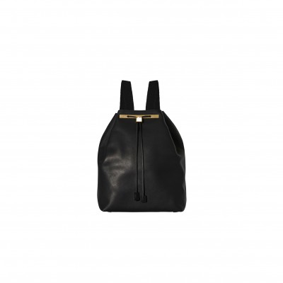 THE ROW BACKPACK 11 IN LEATHER DOUBLE BLACK W1211L72DBLKG
