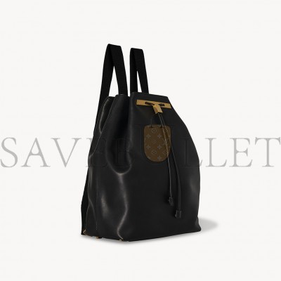 THE ROW BACKPACK 11 IN LEATHER DOUBLE BLACK W1211L72DBLKG