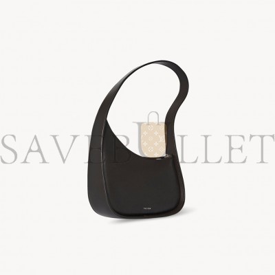 THE ROW HALF MOON BAG IN LEATHER DARK BROWN W1249L60DBP