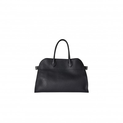 THE ROW SOFT MARGAUX 15 BAG IN LEATHER BLACK W1255L133BLPL
