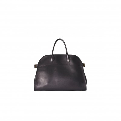 THE ROW SOFT MARGAUX 15 BAG IN LEATHER BLACK W1255L72BLSG
