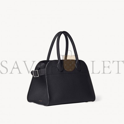 THE ROW SOFT MARGAUX 12 BAG IN LEATHER BLACK W1586L133BLPL