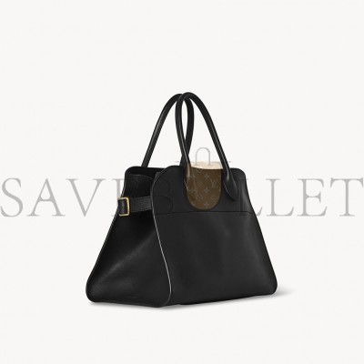 THE ROW SOFT MARGAUX 12 BAG IN LEATHER BLACK W1586L72BLSG