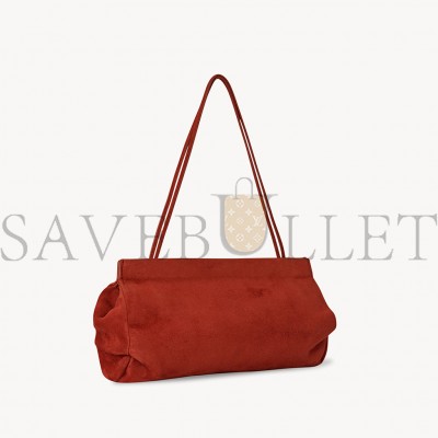 THE ROW ABBY BAG IN SUEDE BRICK W1605L28BRIP