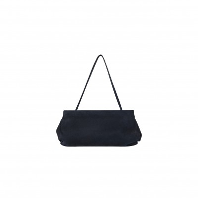 THE ROW ABBY BAG IN SUEDE DARK NAVY W1605L28DNPLD
