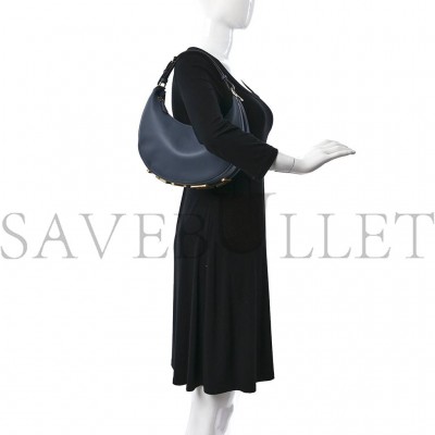 FENDI VITELLO GRACE MATTE SMALL FENDIGRAPHY HOBO BAG MIRTO