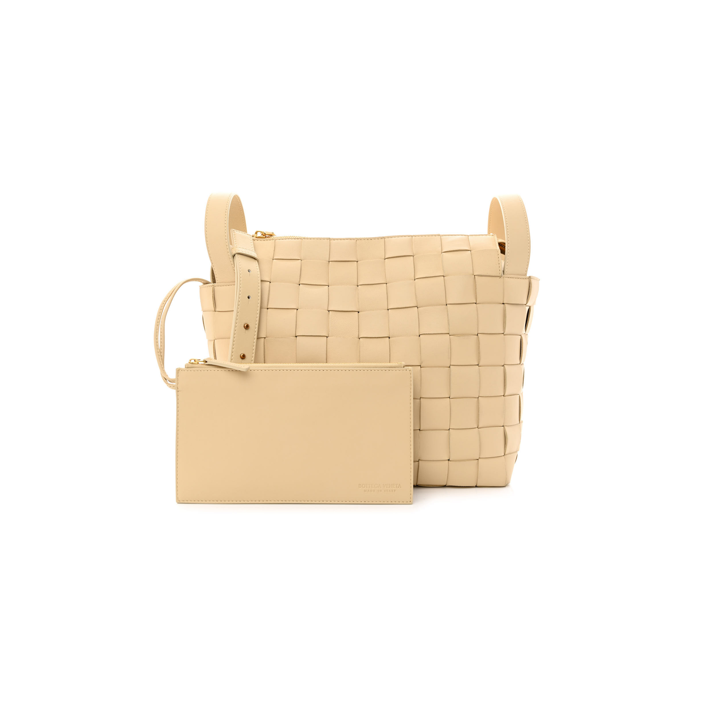 BOTTEGA VENETA LAMBSKIN MAXI INTRECCIATO BOWLING CASSETTE SHOULDER BAG PORRIDGE BOTTEGA VENETA LAMBSKIN MAXI INTRECCIATO BOWLING CASSETTE SHOULDER BAG PORRIDGE