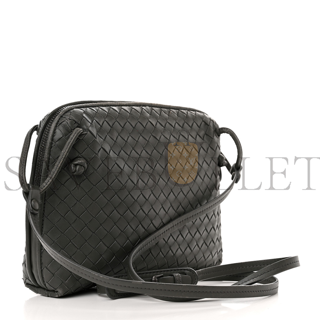BOTTEGA VENETA NAPPA INTRECCIATO NODINI CROSSBODY MESSENGER NEW LIGHT GREY BOTTEGA VENETA NAPPA INTRECCIATO NODINI CROSSBODY MESSENGER NEW LIGHT GREY