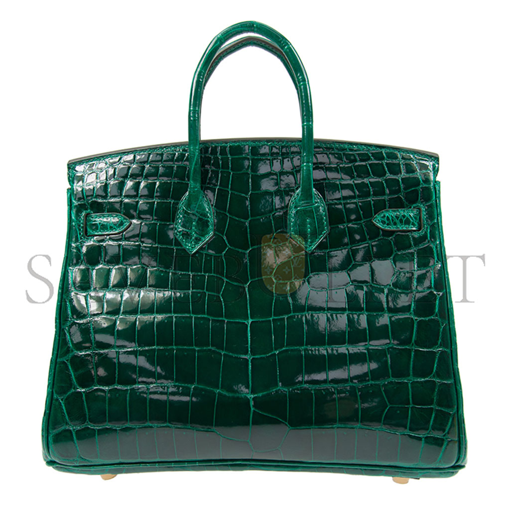 HERMES MASTER BIRKIN 25 EMEDAL TOP HANDLE BAG BAGBK256QSCROCOGPN