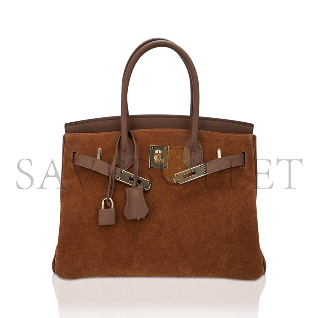 HERMES MASTER BIRKIN 30 CHESTNUT GOLD BUCKLE BAG 58822833472