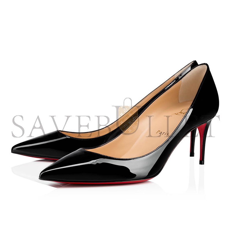 CHRISTIAN LOUBOUTIN KATE 70 MM PUMPS-PATENT CALF LEATHER-BLACK-WOMEN 3191451BK01
