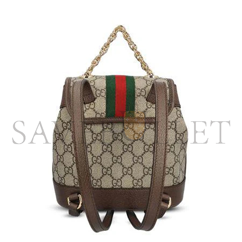 GUCCI OPHIDIA GG BEIGE-EBONY MINI BACKPACK 795221