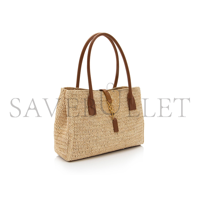YSL RAFFIA PANIER RECTANGLE TOTE 92886994