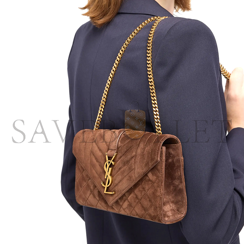 YSL ENVELOPE SMALL BAG IN SUDE SHOULDER BAG 401231603266