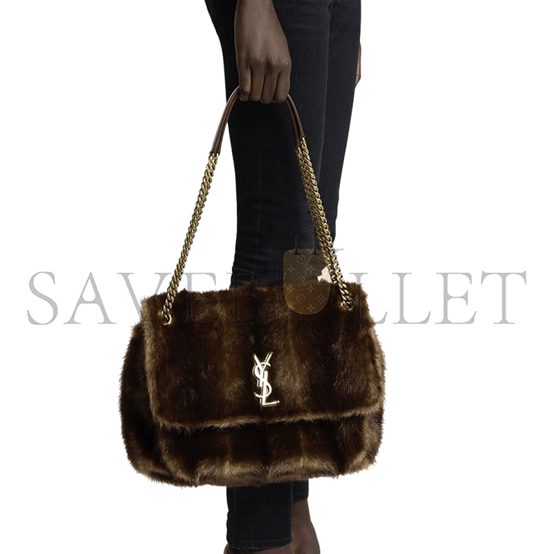 YSL NIKI LARGE IN SHEARLING 498830386968