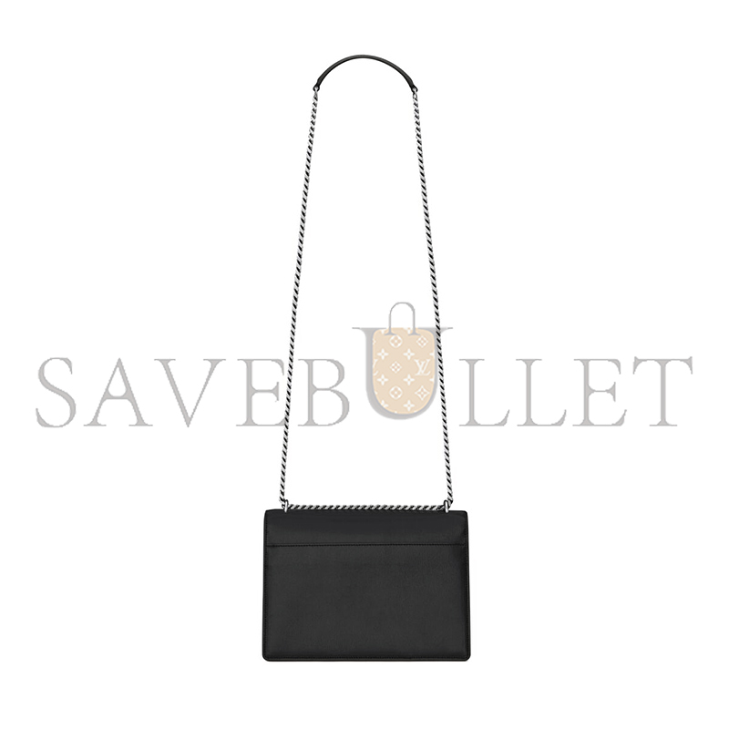 YSL SUNSET MEDIUM IN SMOOTH LEATHER 442906D420N1000 YSL SUNSET MEDIUM IN SMOOTH LEATHER 442906D420N1000