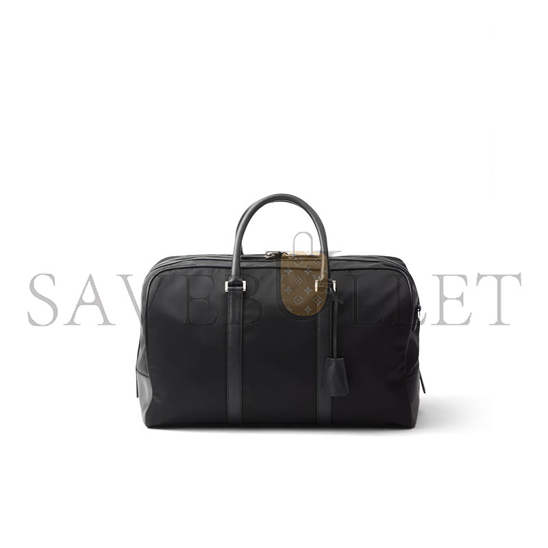 PRADA RE-NYLON AND SAFFIANO LEATHER DUFFEL BAG 2VC014 PRADA RE-NYLON AND SAFFIANO LEATHER DUFFEL BAG 2VC014