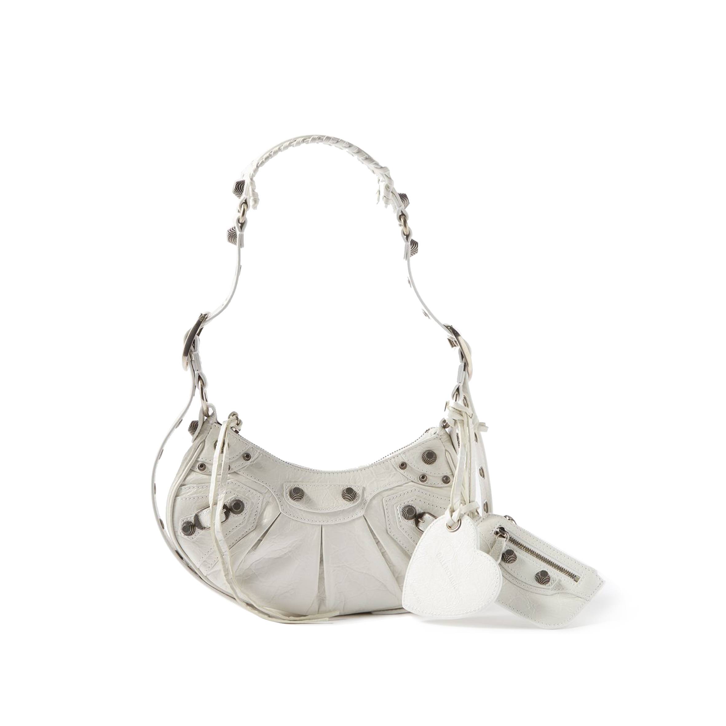 BALENCIAGA WHITE CAGOLE XS LEATHER SHOULDER BAG  MATCHESFASHION US