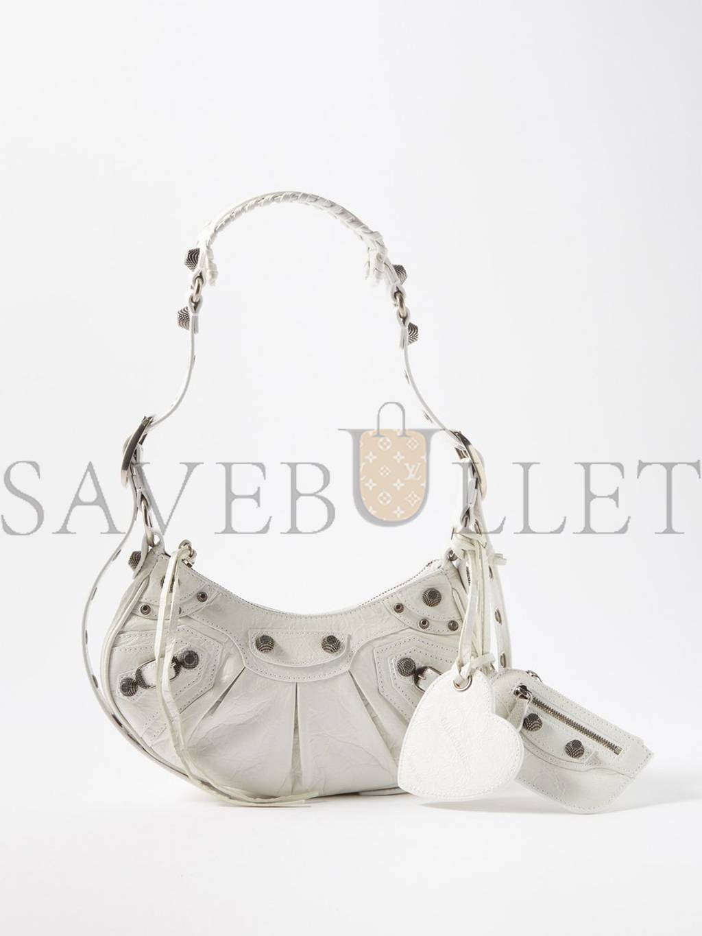 BALENCIAGA WHITE CAGOLE XS LEATHER SHOULDER BAG  MATCHESFASHION US