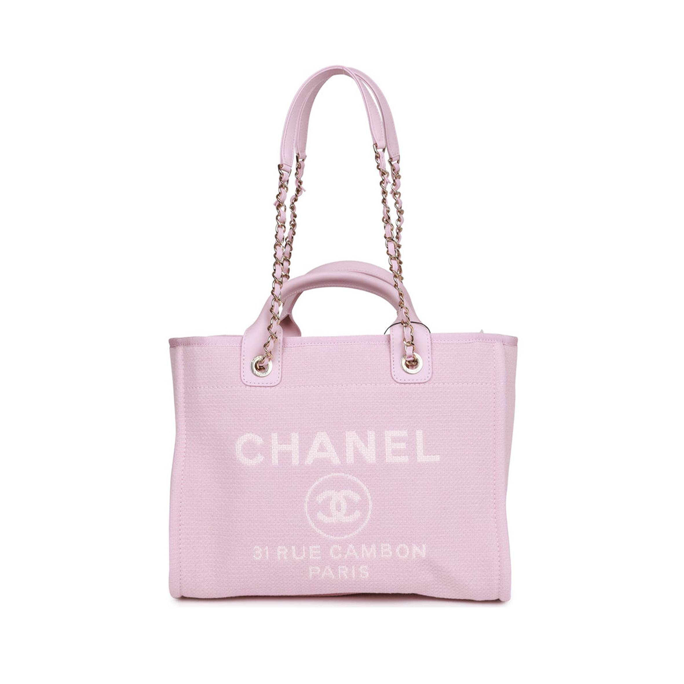 CHANEL SMALL DEAUVILLE SHOPPING BAG PINK BOUCLE LIGHT GOLD HARDWARE CHANEL SMALL DEAUVILLE SHOPPING BAG PINK BOUCLE LIGHT GOLD HARDWARE