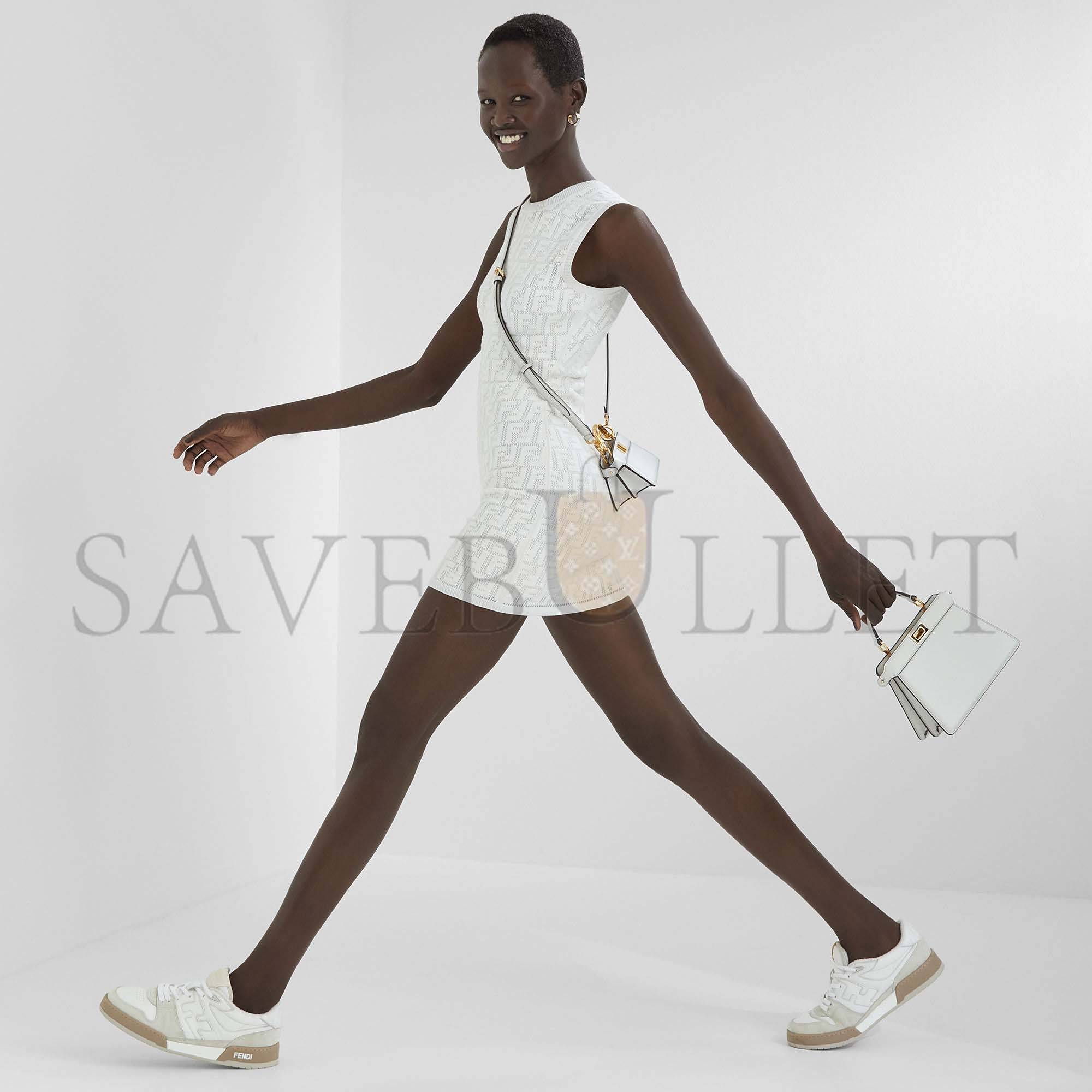 FENDI PEEKABOO ISEEU PETITE - WHITE PADDED NAPPA LEATHER BAG 8BN335ABVEF0QVL