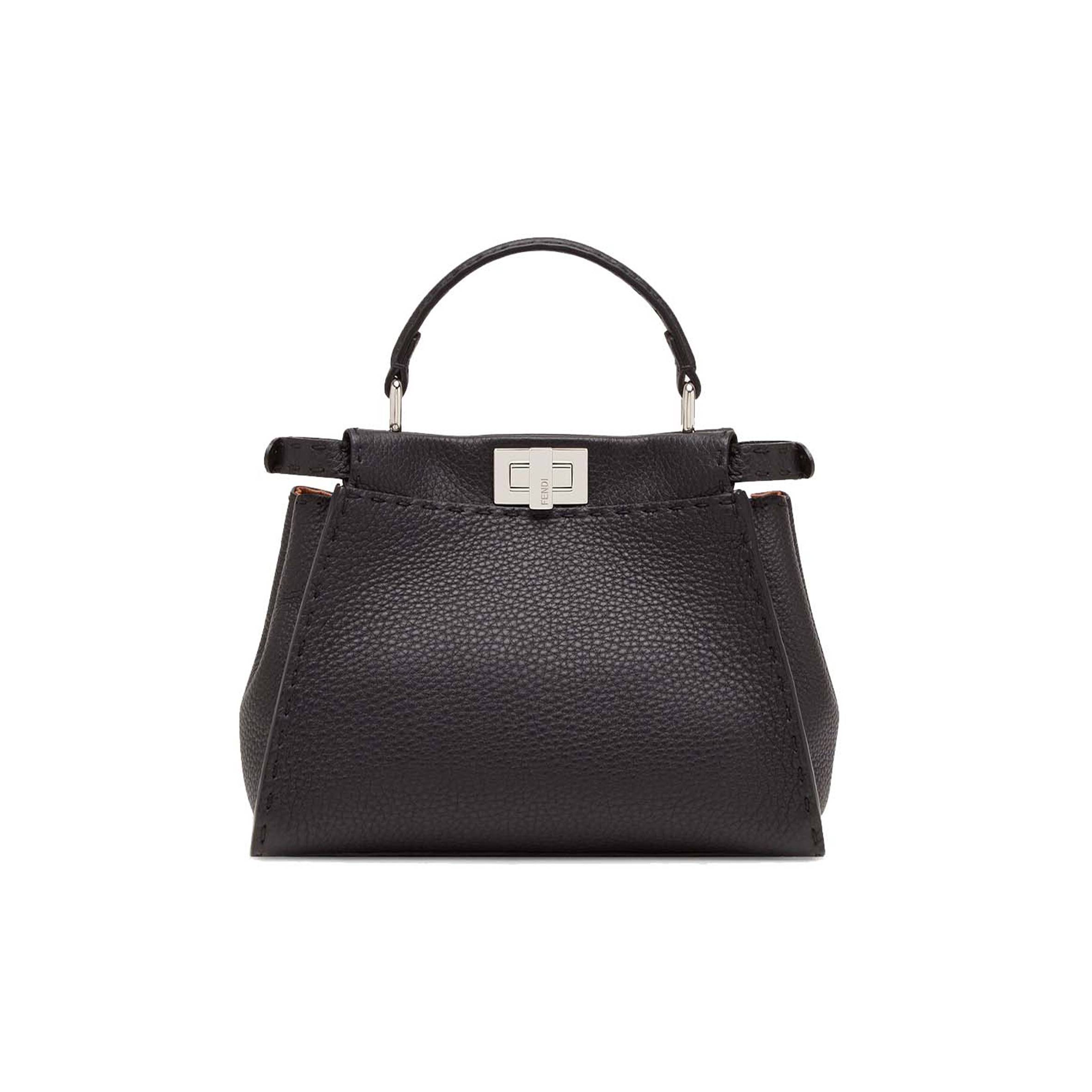 FENDI PEEKABOO MINI - BLACK SELLERIA BAG 8BN244Q0JF0E66