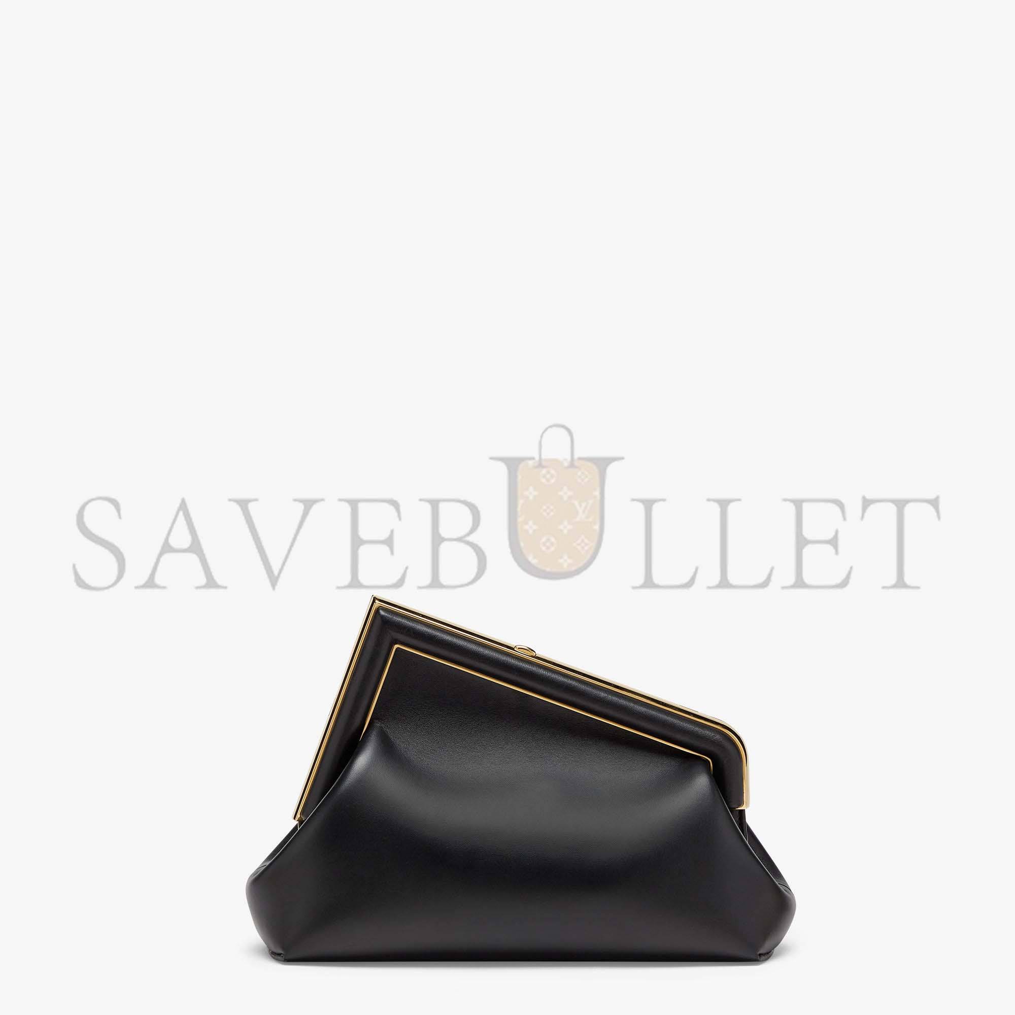 FENDI FIRST SMALL - BLACK LEATHER BAG 8BP129ABVEF0KUR