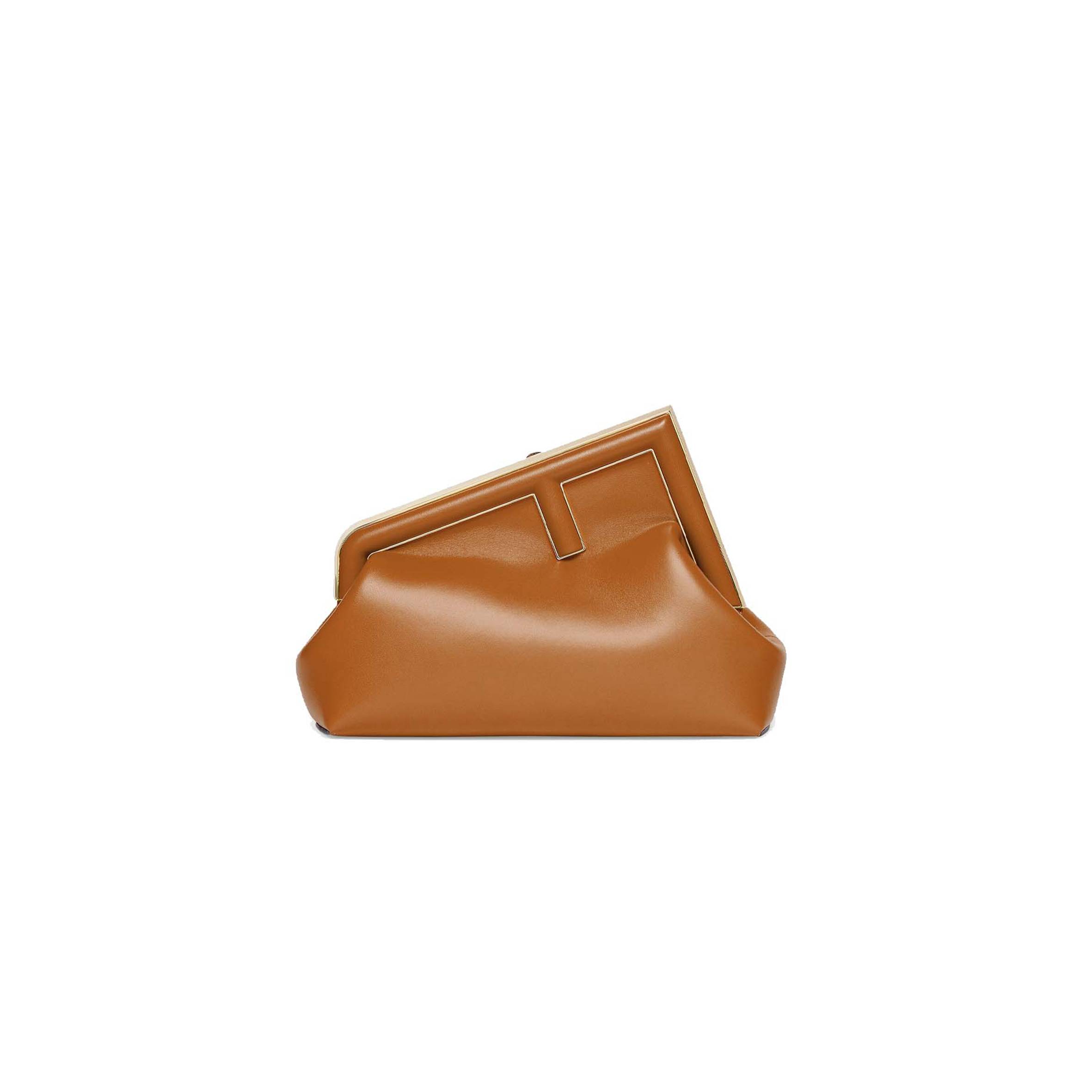 FENDI FIRST MIDI - BROWN LEATHER BAG 8BP137ABVEF0NYJ