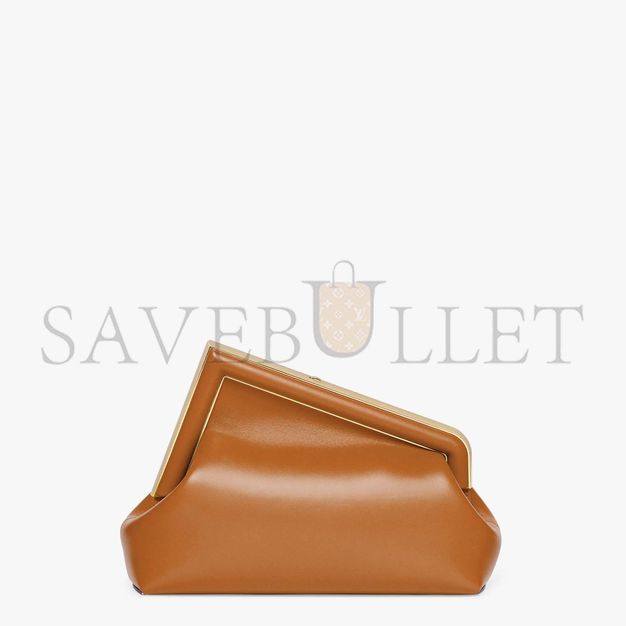 FENDI FIRST MIDI - BROWN LEATHER BAG 8BP137ABVEF0NYJ