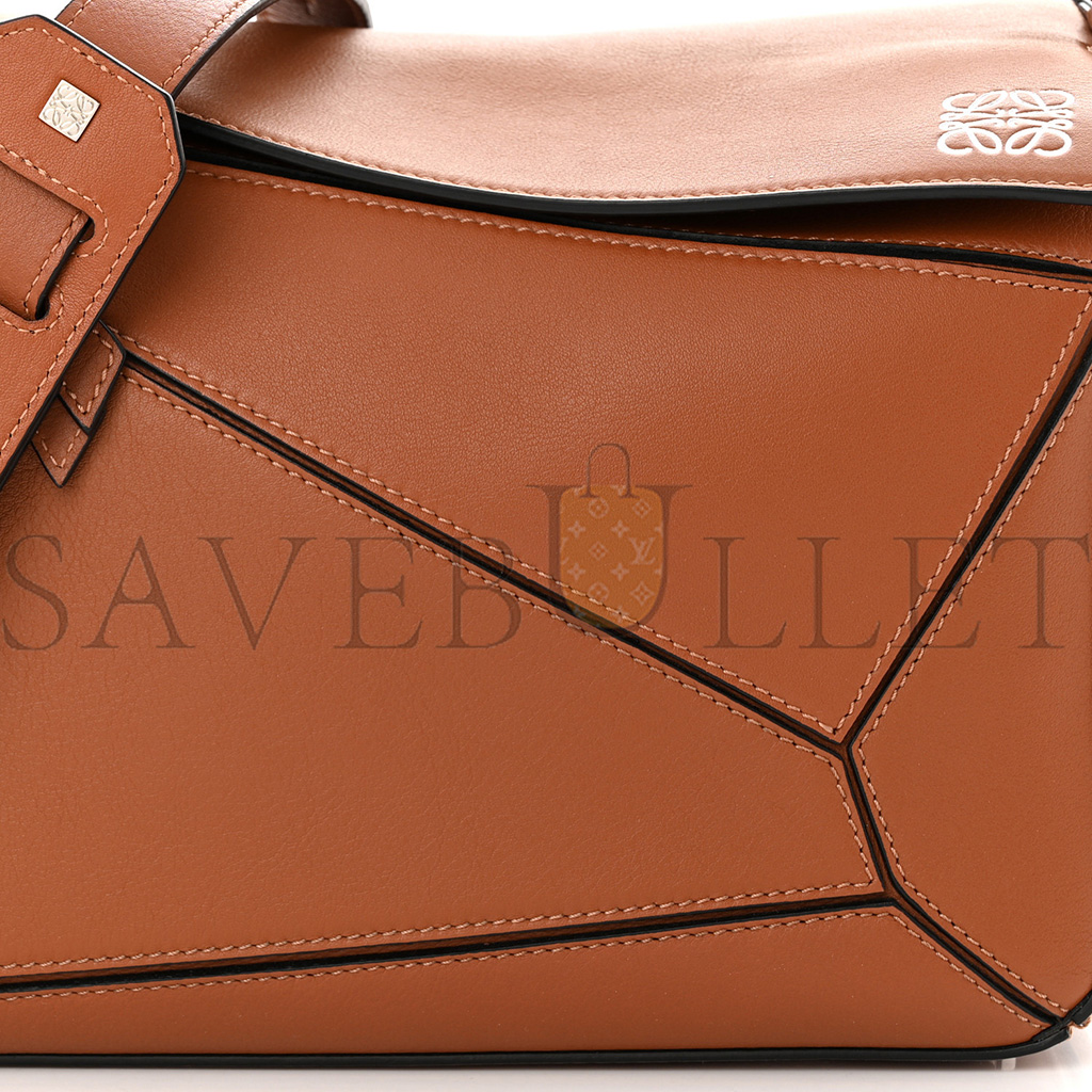LOEWE CALFSKIN MEDIUM PUZZLE BAG TAN (28*18*12cm)